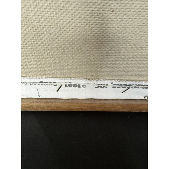 Vintage 1981 Dimensions Needlepoint Framed Embroidery Completed Months Activity - Picture 5 of 5